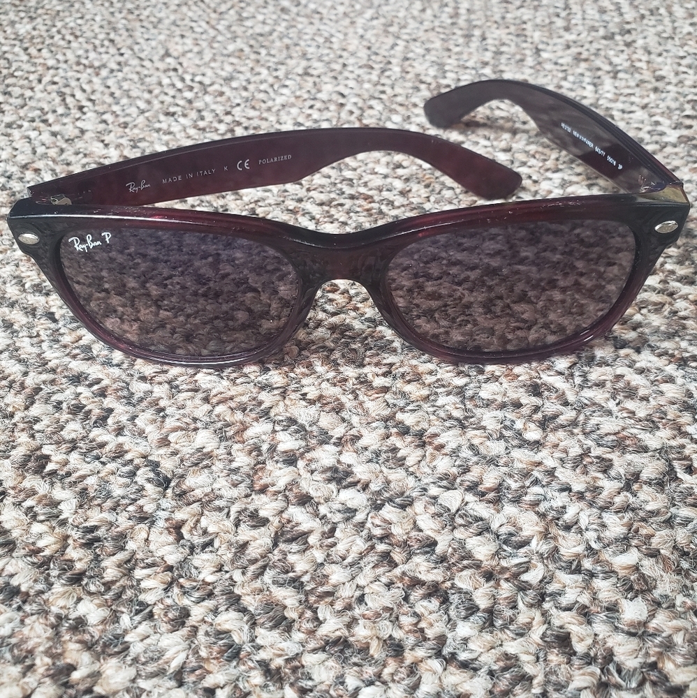 Ray Ban "new wayfarer" style polerized sunglasses
